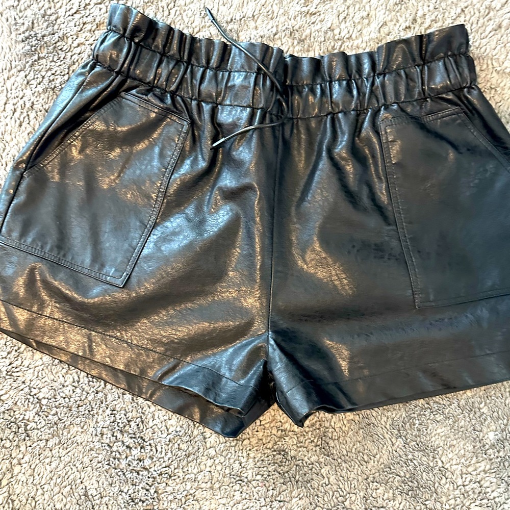 Leather shorts from Amazon